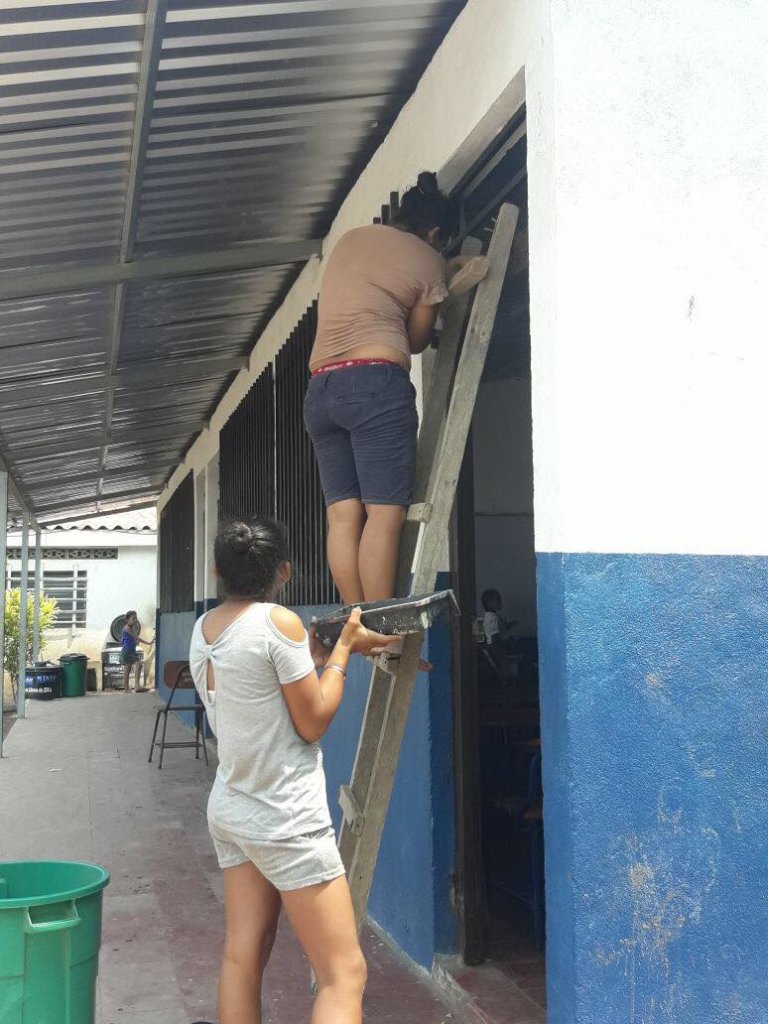 mothers helping out