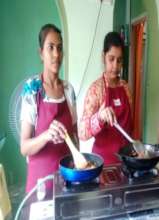 The survivor getting catering training