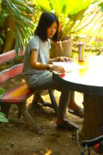 Student works during Power Analysis Workshop