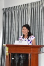 A Student from Myanmar Gives Her Graduation Talk