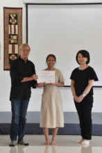 Chau of Vietnam Receives a Training Certificate