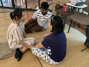 Staff Member & Students in a Co-Counseling Session
