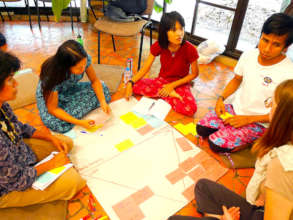 Phoo Pwint during a group work session