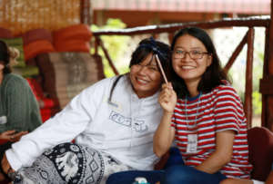 Two Students Enjoying the Power Analysis Workshop