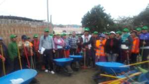 Community brigades for debris and mud remotion