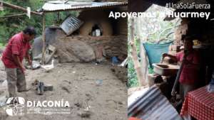 House affected by the landslide