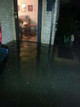 Flooding at Dorothy's house