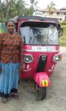Jega with no work for her Pink tuk tuk