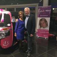 Founders Mary and Graham Launching UK tuk tuk