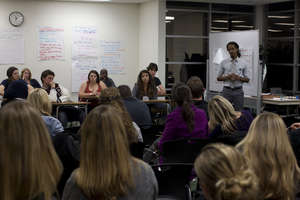 Skyler Jackson training teachers in Orange, CA