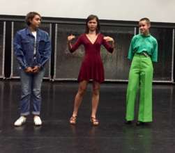 Students improvise in "Whose Story is It?"