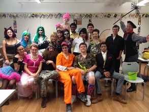 our class on Halloween