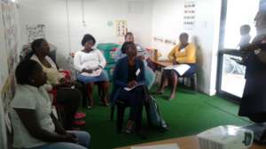 Teachers attending the 5 day training