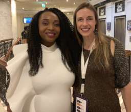 Piper with Dr. Yemisi, founder of AWiM