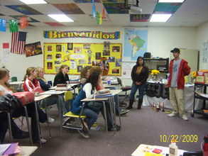 Tania and Jose from Nicaragua Speaking in a WI classroom