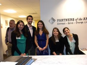 Olivia at the Partners of the Americas office