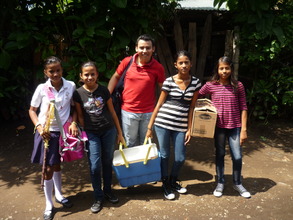 Harting with the students