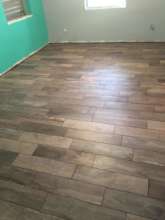 Amelia's bedroom gets flooring