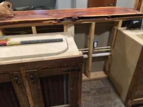 Some of the Kitchen cabinets