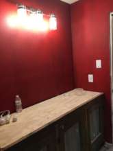 New bathroom cabinets