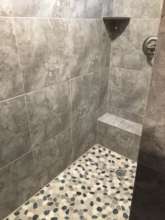 Beautiful new master bathroom shower