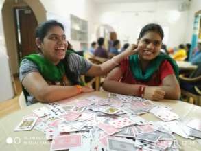 2 Sisters having fun @ Non Computer Activity