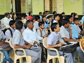 Students and Parents at launch of Project Udaan