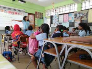 Art workshops with grade 5 children
