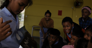 Children from Aime Cezaire Government School