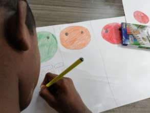 A child participating in an activity with TIPA