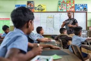 Explanation of activity by Art Facilitator