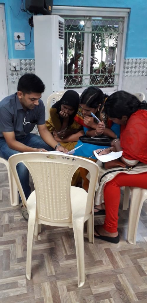 Parents in one of our sessions
