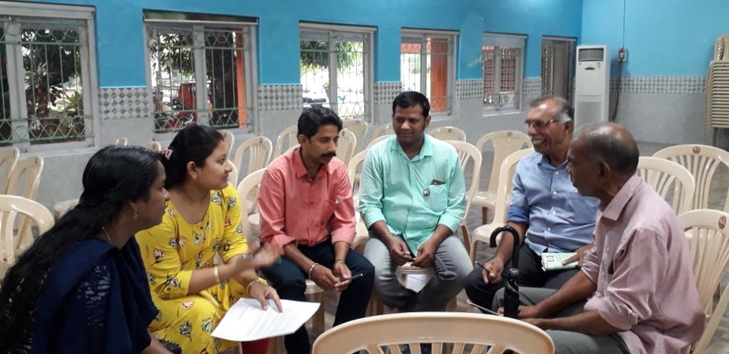 Parents in one of our sessions