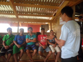 Sir JM, teacher-in-charge of GVIS, with the T'boli