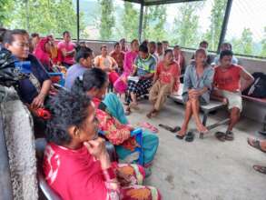 Group meeting for planning of vegetable growing