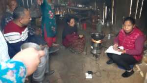 Training for the use of cook stove