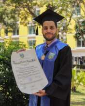 Carlos during graduation