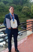 Daniel during his graduation ceremony