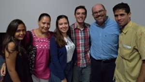 Daniel (center) w/ his family and his mentor Jorge