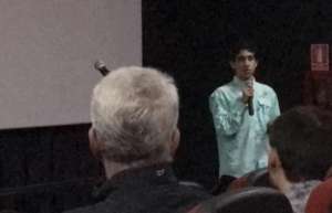 Gerardo during his speech