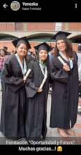 Yenezka, Sonya and Estabany during graduation