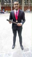 Christian at graduation