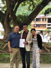 Jose Alejandro with his family