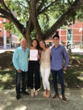 Mariana with her family
