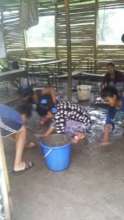 Drying the classroom