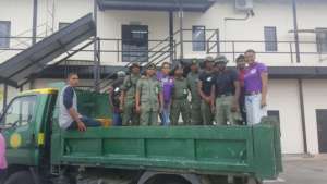 Volunteers for Disaster Relief efforts post storm