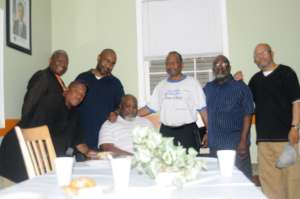 Veterans Eating Dinner