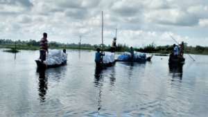 GOONJ team at work in Assam