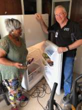 Betty James with Michael Garrett