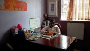 This is one of our social workers' offices
